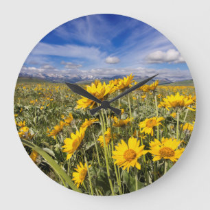 Rocky Mountain Front Range Large Clock