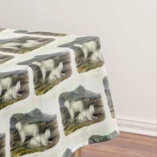 Rocky Mountain Goat (Capra Americana by Audubon Tablecloth