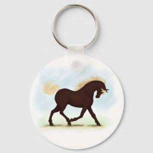 Rocky Mountain Horse Equestrian Key Ring