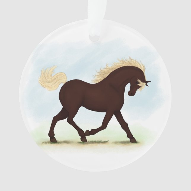 Rocky Mountain Horse Equestrian Ornament (Front)