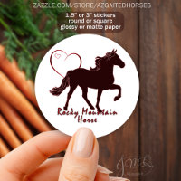 Rocky Mountain Horse Silhouette Heart Equestrian