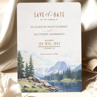 Rocky Mountain Idyll Save-the-Date Invitation