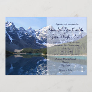 Rocky Mountain Lake Country Wedding Invitations