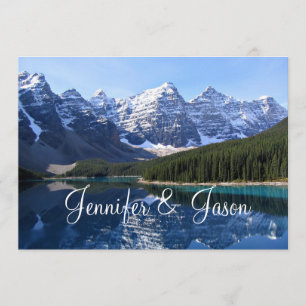 Rocky Mountain Lake Country Wedding Invitations