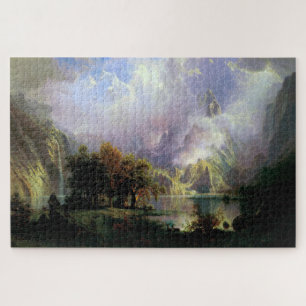 Rocky Mountain Landscape, Albert Bierstadt Jigsaw Puzzle