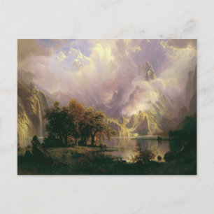 Rocky Mountain Landscape by Albert Bierstadt Postcard