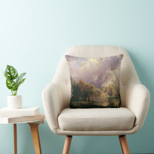 Rocky Mountain Landscape Majestic Scenery Cushion