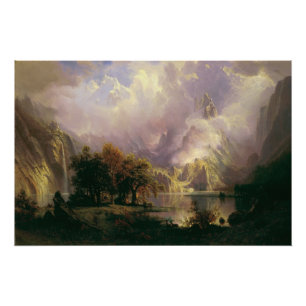 Rocky Mountain Landscape Majestic Scenery Poster