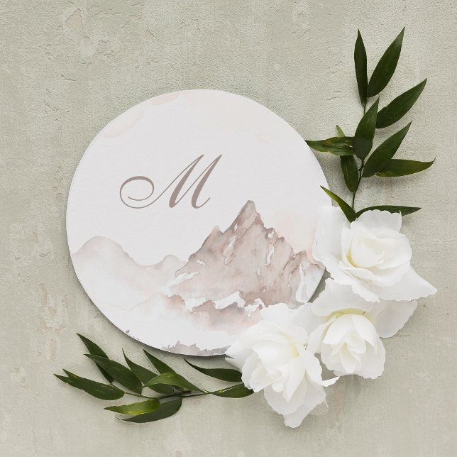 Rocky Mountain Monogram Wedding Envelope Seals (Creator Uploaded)