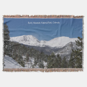 Rocky Mountain National Park 2 throw blanket