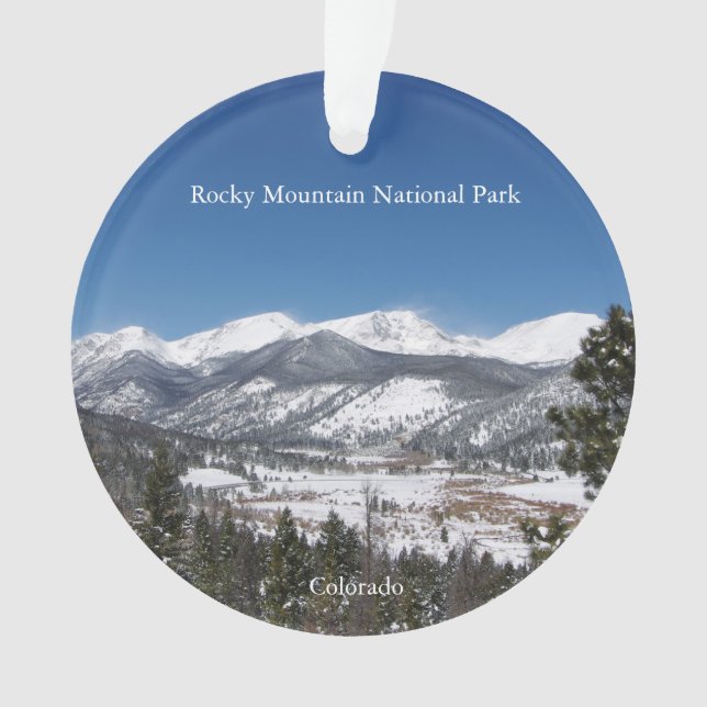 Rocky Mountain National Park acrylic ornament (Front)