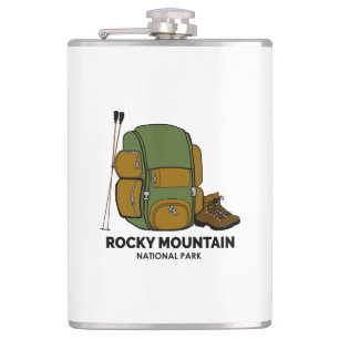 Rocky Mountain National Park Backpack Hip Flask