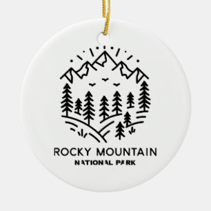 Rocky Mountain National Park  Ceramic Tree Decoration