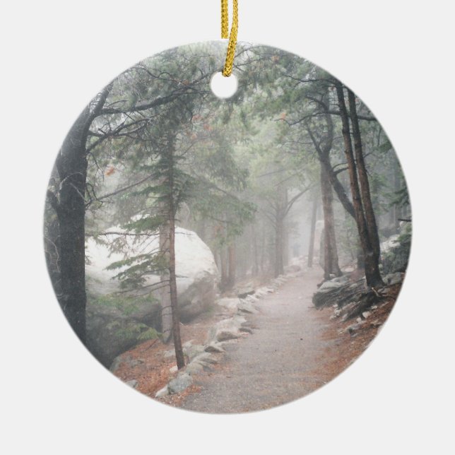 Rocky Mountain National Park Ceramic Tree Decoration (Front)