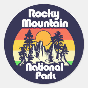 Rocky Mountain National Park Classic Round Sticker