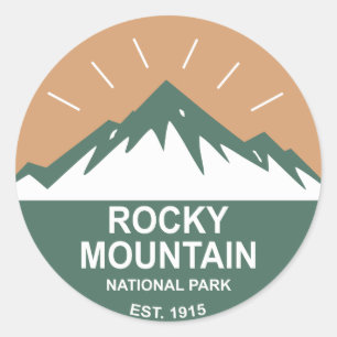 Rocky Mountain National Park Classic Round Sticker