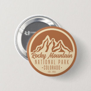 Rocky Mountain National Park Colorado 6 Cm Round Badge