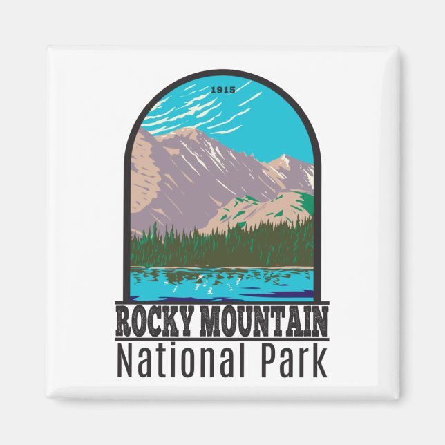 Rocky Mountain National Park Colorado Bear Lake  Magnet (Front)