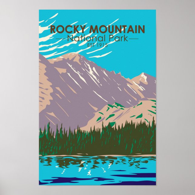 Rocky Mountain National Park Colorado Bear Lake Poster (Front)