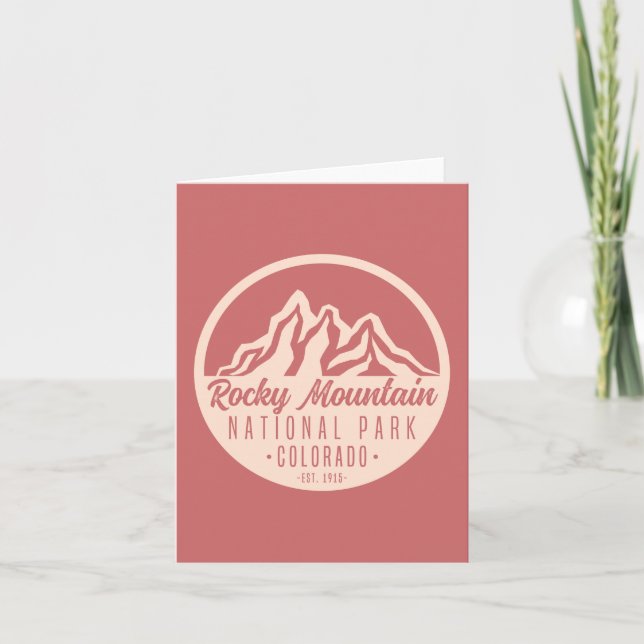 Rocky Mountain National Park Colorado Card (Front)