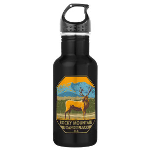Rocky Mountain National Park Colorado Elk Vintage 532 Ml Water Bottle