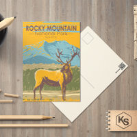 Rocky Mountain National Park Colorado Elk Vintage