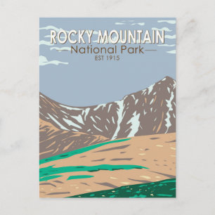 Rocky Mountain National Park Colorado Greys Peak Postcard