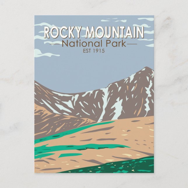 Rocky Mountain National Park Colorado Greys Peak Postcard (Front)