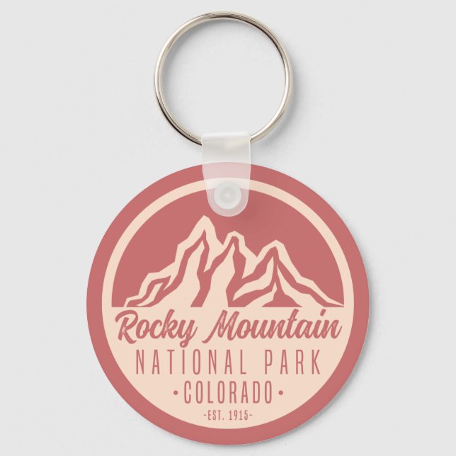 Rocky Mountain National Park Colorado  Key Ring (Front)