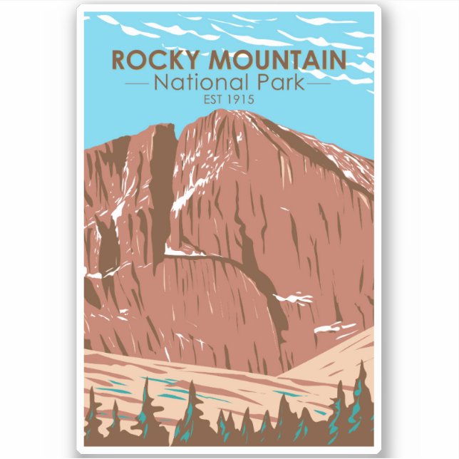Rocky Mountain National Park Colorado Longs Peak (Front)