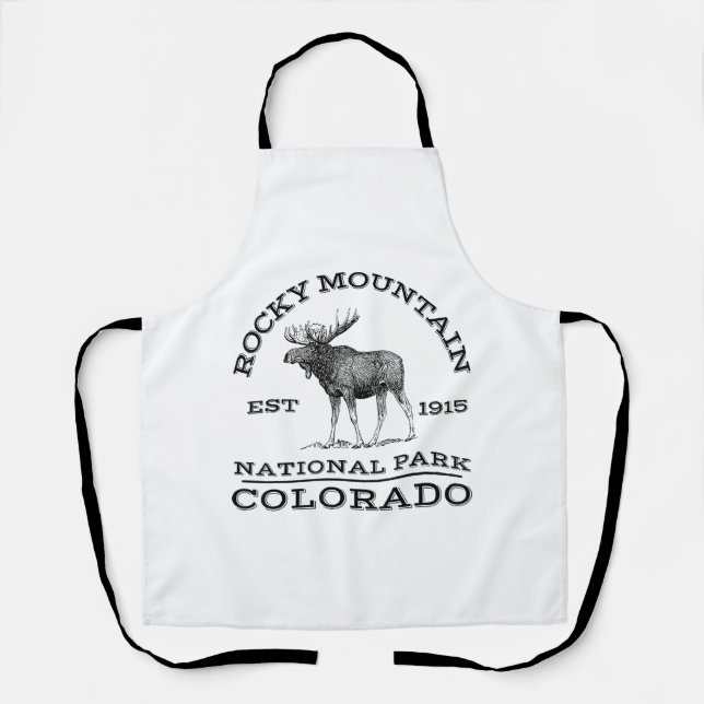 Rocky Mountain National Park Colorado Moose Hike O Apron (Front)
