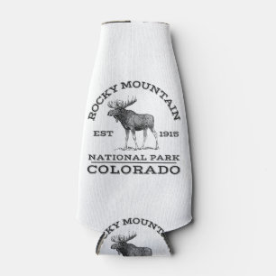 Rocky Mountain National Park Colorado Moose Hike O Bottle Cooler