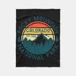 Rocky Mountain National Park Colorado Nature Hikin Fleece Blanket