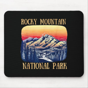 Rocky mountain national park colorado nature hikin mouse mat