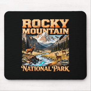Rocky mountain national park colorado nature mouse mat