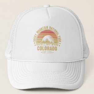 Rocky Mountain National Park Colorado Rerto Trucker Hat