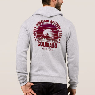Rocky Mountain National Park Colorado Retro Hoodie