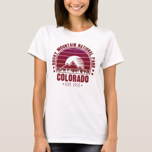 Rocky Mountain National Park Colorado Retro T-Shirt