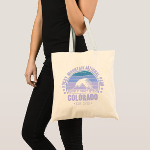 Rocky Mountain National Park Colorado Retro Tote Bag