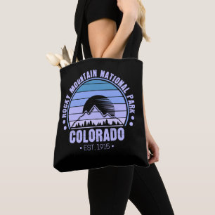 Rocky Mountain National Park Colorado Retro Tote Bag