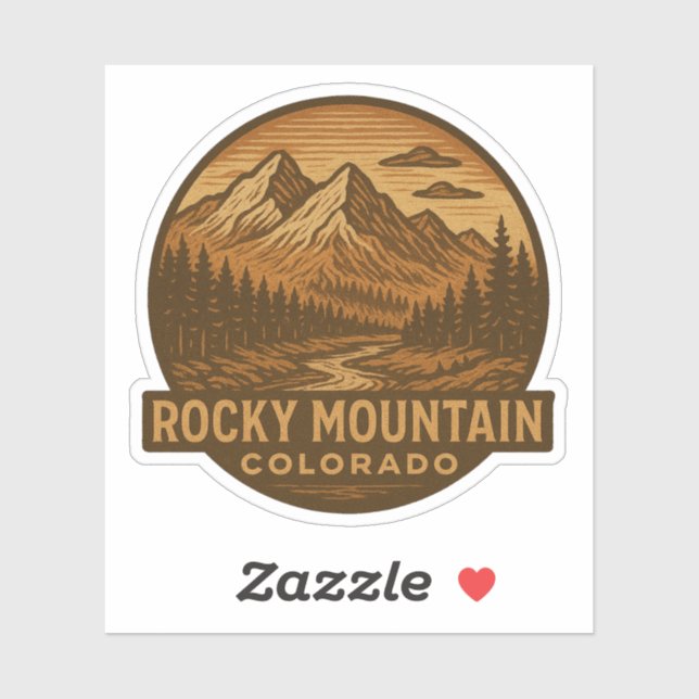 Rocky Mountain National Park Colorado Sticker (Sheet)
