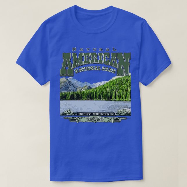 Rocky Mountain National Park Colorado T-Shirt (Design Front)