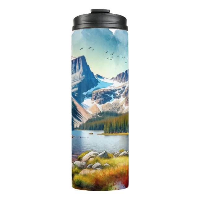 Rocky Mountain National Park Colorado Thermal Tumbler (Front)