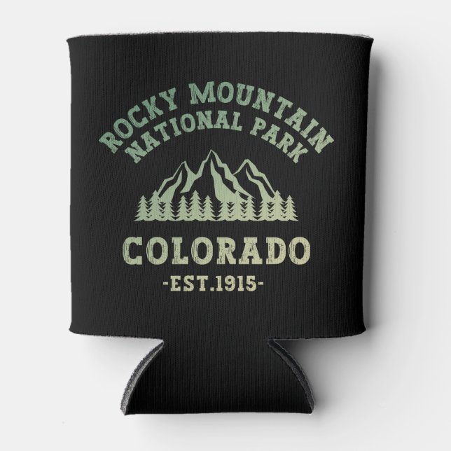 Rocky Mountain National Park Colorado USA Gradient Can Cooler (Front)