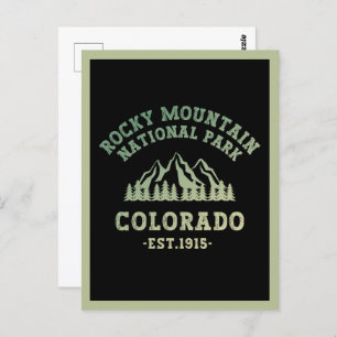 Rocky Mountain National Park Colorado USA Gradient Postcard