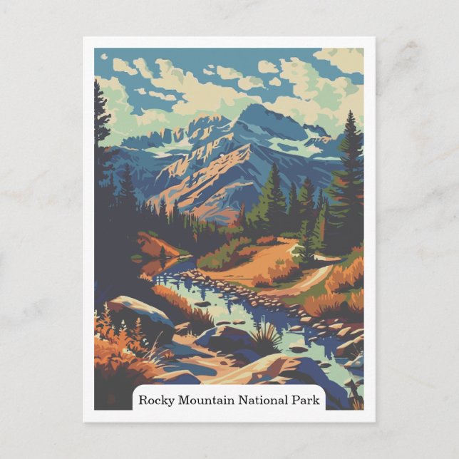 Rocky Mountain National Park, Colorado USA Postcard (Front)