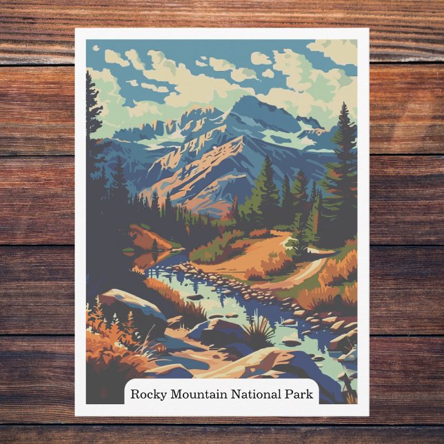 Rocky Mountain National Park, Colorado USA Postcard (Rocky Mountain National Park, Colorado USA Postcard)