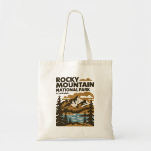 Rocky Mountain National Park Colorado Vintage Art Tote Bag