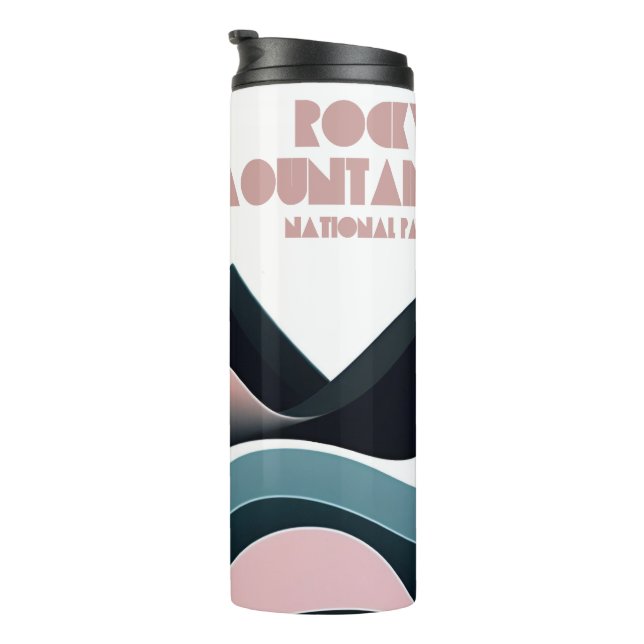 Rocky Mountain National Park Coloured Hills Thermal Tumbler (Rotated Right)