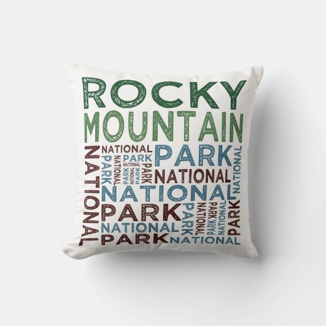 Rocky Mountain National Park Cushion (Front)